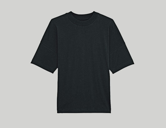 T-Shirt schwarz Unisex Oversize "Team Tofu"