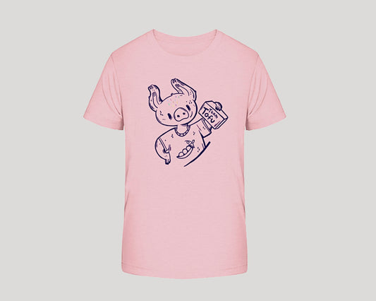 Kinder T-Shirt rosa "Team Tofu"